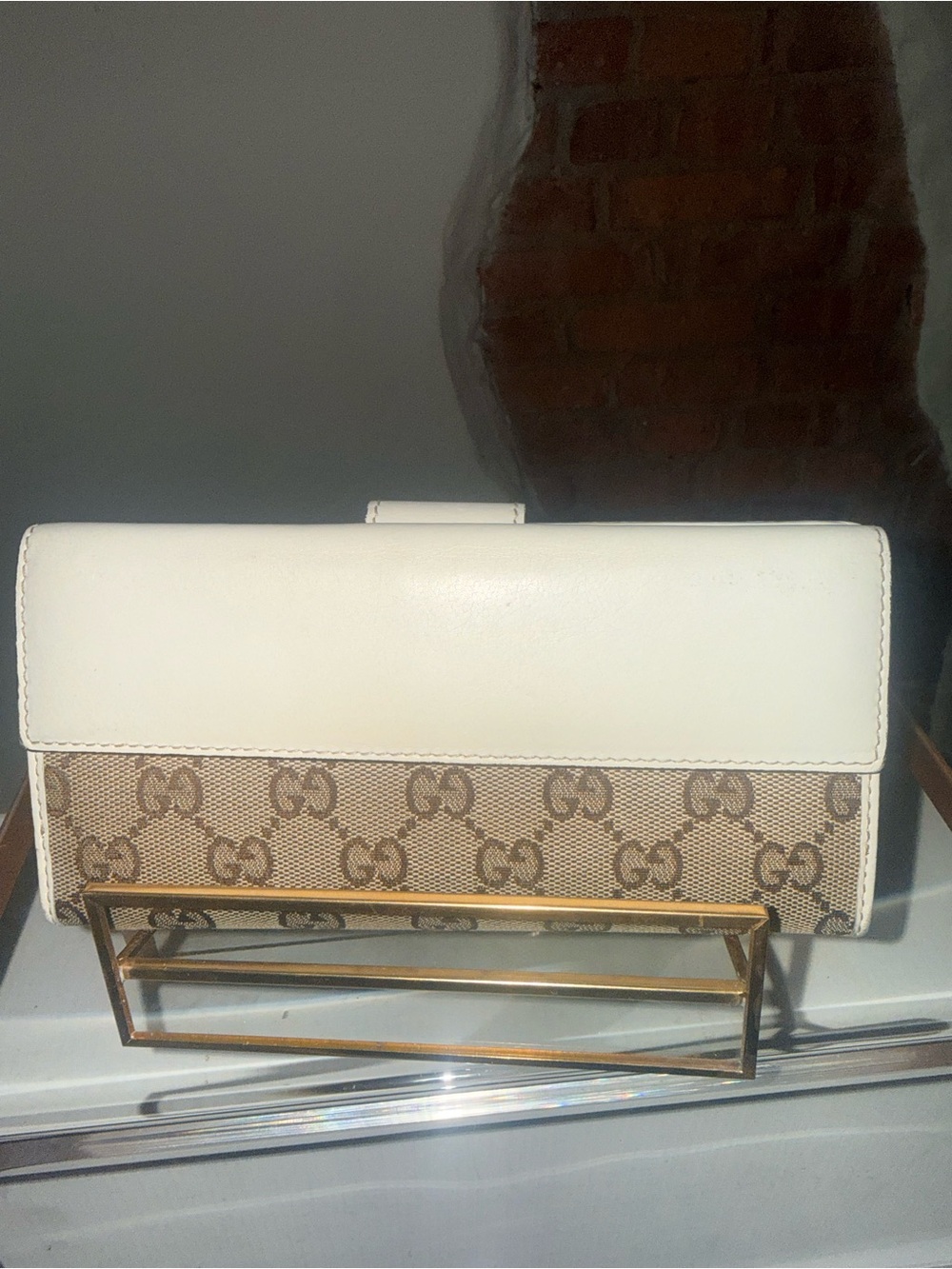Vintage 2010 GUCCI Lovely Heart GG Long Wallet - Crisp Interior - Picture 2 of 9